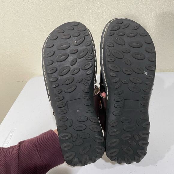 Vintage 90s Y2k Brown Platform Slide Chunky Sandal Hippie Fairy Grunge Womens 10 - Picture 8 of 8